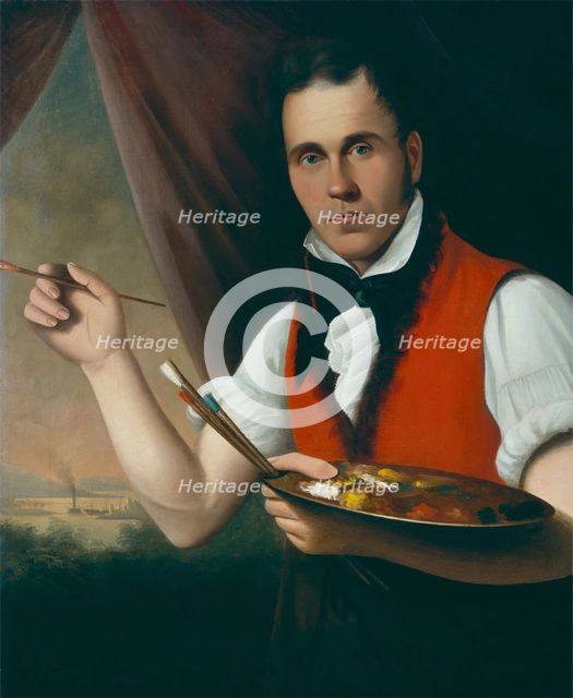 Self Portrait, 19th century. Creator: Francis Matte.