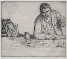 Self-Portrait - "The Etcher", 1897. Creator: William Strang (British, 1859-1921)
