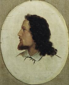Self-portrait, undated. (c1850s) Creator: Hanns Gasser