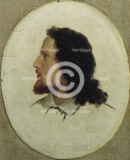 Self-portrait, undated. (c1850s) Creator: Hanns Gasser.