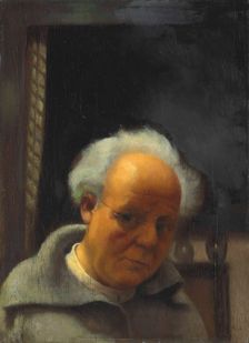 Self-portrait under artificial light, 1933. Creator: Segal, Arthur (1875-1944)