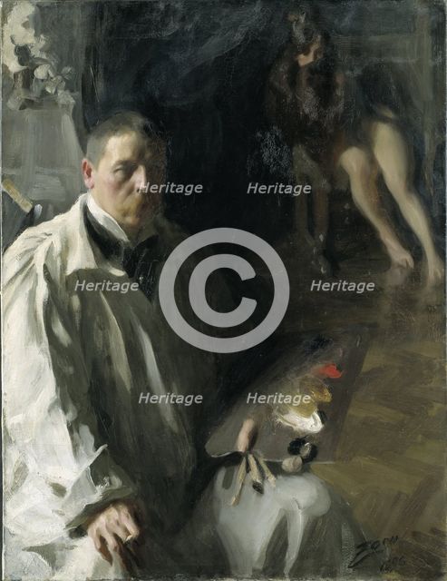 Self-portrait with Model.