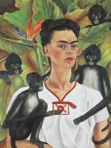 Self-Portrait with Monkeys, 1943. Creator: Frida Kahlo