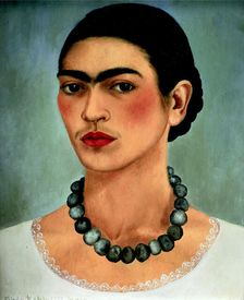 Self-Portrait with Necklace, 1933. Creator: Frida Kahlo