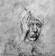 Self Portrait with a Bandage 1492, (1936). Artist: Albrecht Dürer