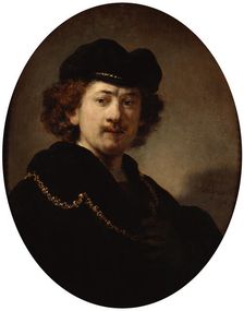 Self-Portrait with a Gold Chain 1633. Artist: Rembrandt Harmensz van Rijn