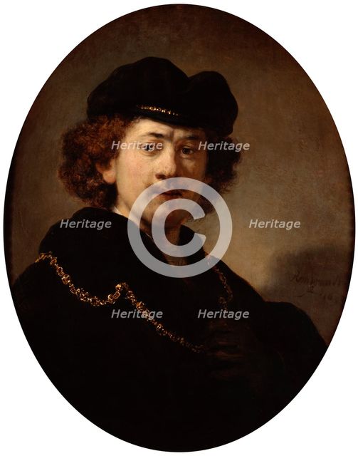 'Self-Portrait with a Gold Chain', 1633.  Artist: Rembrandt Harmensz van Rijn    