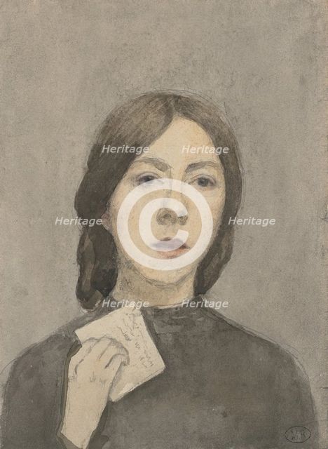 Self-Portrait with a letter, c1907-1909. Creator: John, Gwen (Gwendolen) (1876-1939).