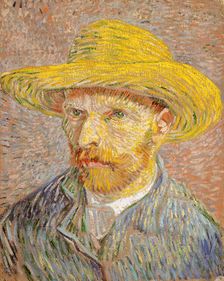 Self-Portrait with a Straw Hat (obverse: The Potato Peeler), 1887. Creator: Vincent van Gogh