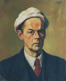 Self-portrait with a white cap, 1946. Creator: Anton Hula