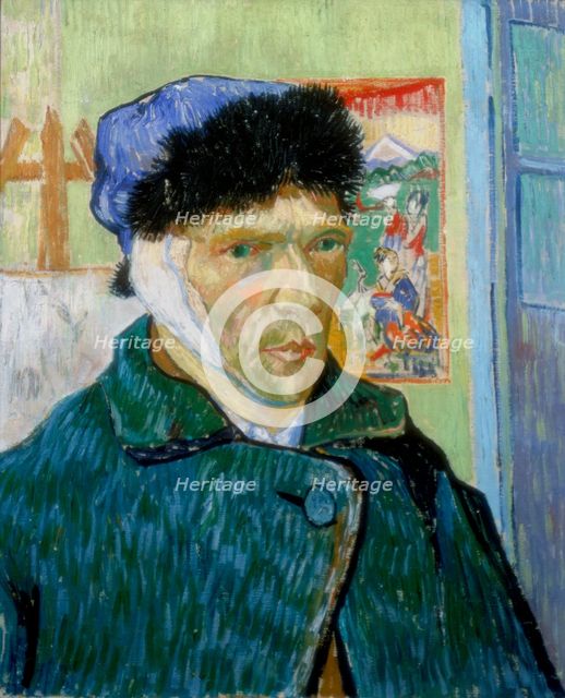 'Self-Portrait with Bandaged Ear', 1889. Artist: Vincent van Gogh