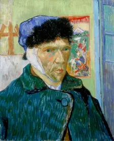 Self-Portrait with Bandaged Ear 1889. Artist: Vincent van Gogh