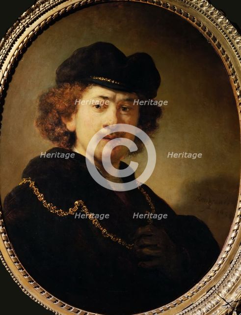 Self-Portrait with Beret and Gold Chain, 1633.