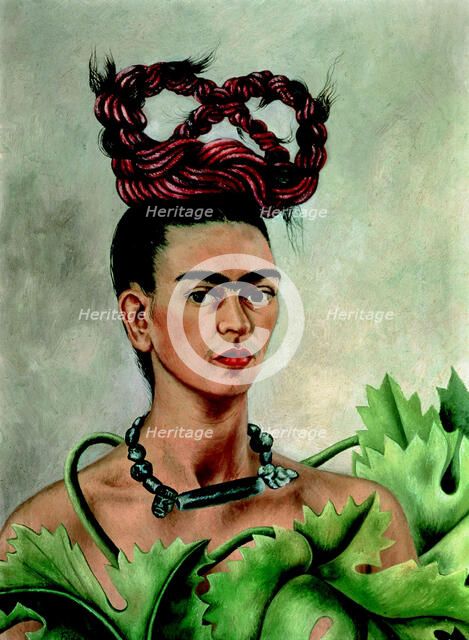 Self-Portrait with Braid, 1941. Creator: Frida Kahlo.