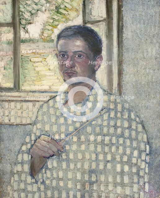 Self-portrait with brush, 1907.