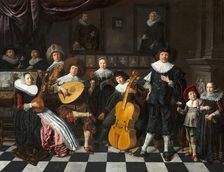 Self-Portrait with Family Members, 1630-1640. Creator: Molenaer, Jan Miense (c. 1610-1668)