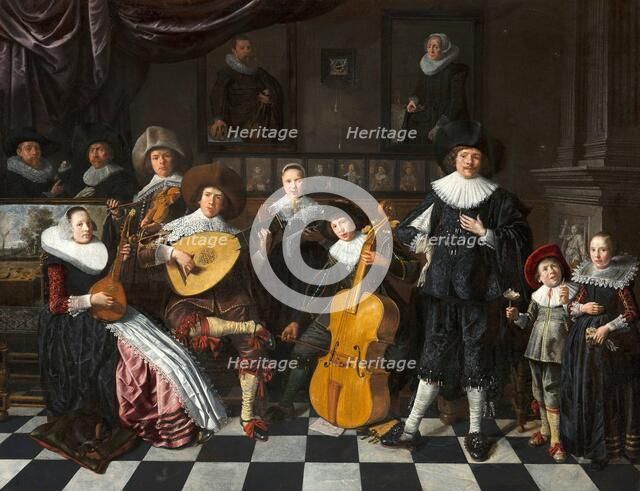 Self-Portrait with Family Members, 1630-1640. Creator: Molenaer, Jan Miense (c. 1610-1668).