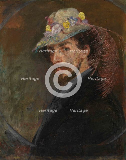 Self-Portrait with Flowered Hat, 1883.