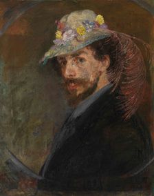 Self-Portrait with Flowered Hat, 1883