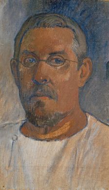 Self-Portrait with glasses, 1903. Creator: Gauguin, Paul Eugéne Henri (1848-1903)