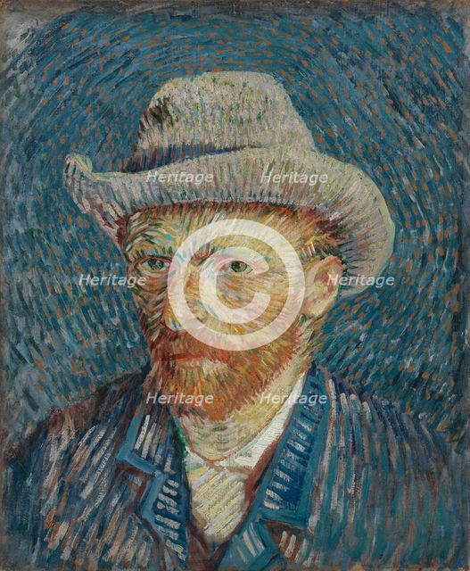 Self-Portrait with Grey Felt Hat.