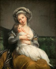 Self-Portrait with her Daughter, Julie, 1786. Creator: Vigée Le Brun, Louise Élisabeth (1755-1842)
