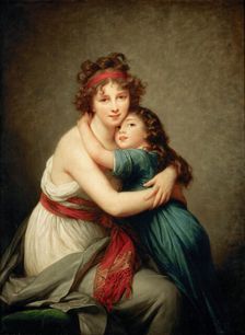 Self-Portrait with her Daughter, Julie, c. 1789. Creator: Vigée Le Brun, Louise Élisabeth (1755-1842)