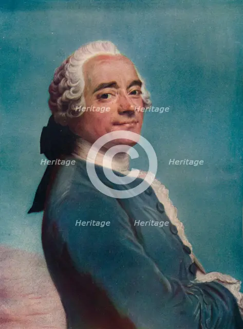 'Self-portrait with Lace Jabot', c1750. Artist: Maurice-Quentin de La Tour.