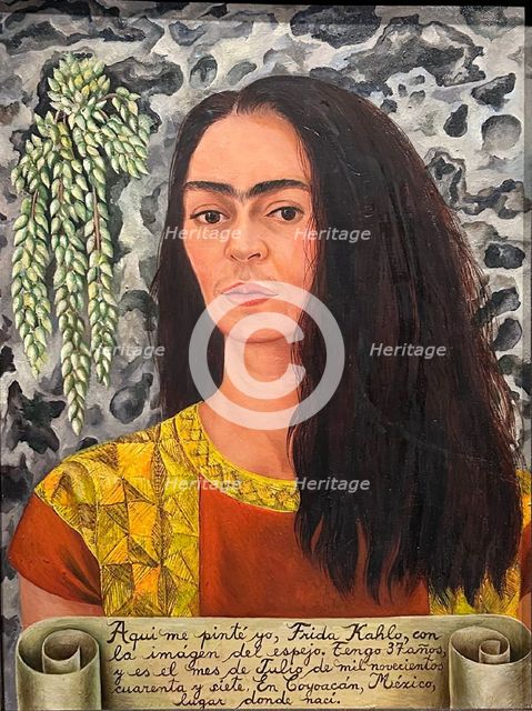 Self-portrait with Loose Hair, 1947. Creator: Frida Kahlo.