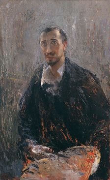 Self-Portrait with Palette. Creator: D'Andrea, Angiolo
