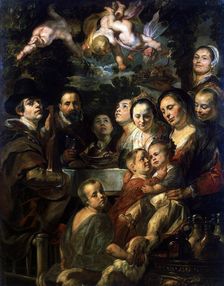 Self-Portrait with Parents, Brothers and Sisters c1615. Creator: Jordaens, Jacob (1593-1678)