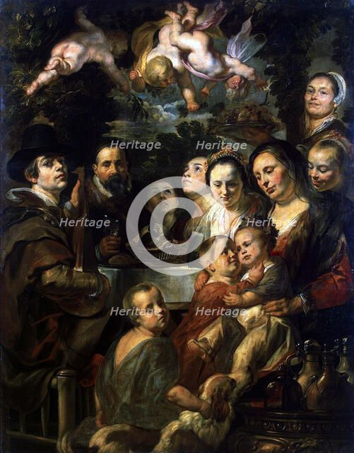 Self-Portrait with Parents, Brothers and Sisters', c1615. Creator: Jordaens, Jacob (1593-1678).