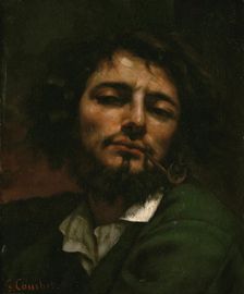 Self-Portrait with Pipe (L'Homme a la pipe), 1849