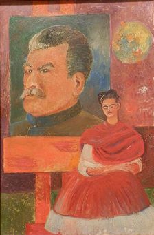 Self Portrait with Stalin, 1954. Creator: Frida Kahlo