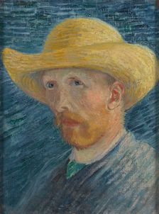 Self-Portrait with Straw Hat