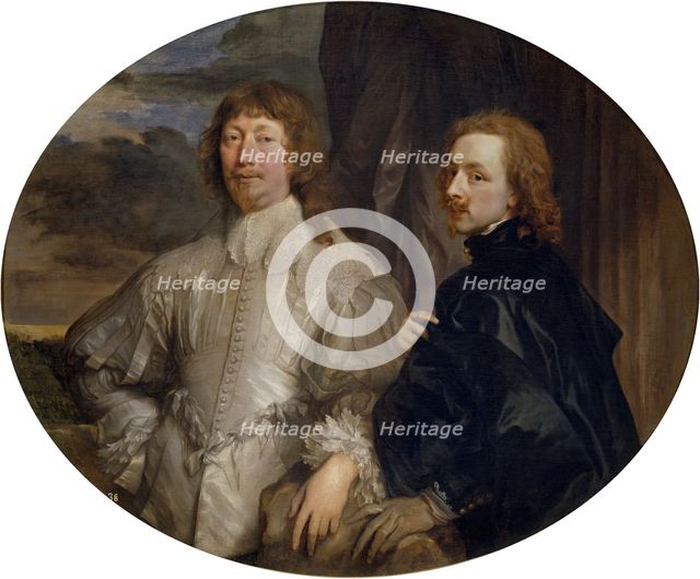 Self-portrait with Sir Endymion Porter, c1635. Creator: Anthony van Dyck.