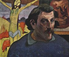 Self Portrait with the Yellow Christ 1889 (1939).Artist: Paul Gauguin