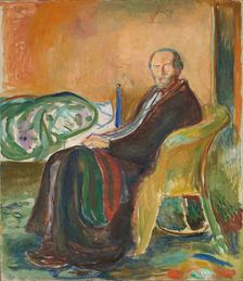 Self-Portrait with the Spanish Flu, 1919. Creator: Munch, Edvard (1863-1944)