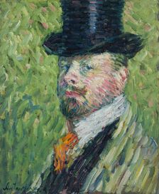 Self-Portrait with Top Hat, 1904. Creator: Javlensky, Alexei, von (1864-1941)
