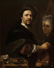 Self-Portrait with Wife, 1711