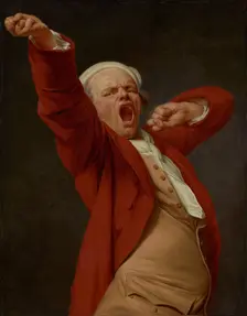 Self-Portrait, Yawning, by 1783. Creator: Joseph Ducreux