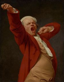 Self-Portrait, Yawning, by 1783. Creator: Joseph Ducreux