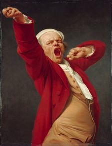 Self-Portrait, Yawning, ca. 1783. Artist: Ducreux, Joseph (1735-1802)
