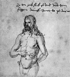 Self Portrait about 1512-1513 or 1519, (1936). Artist: Albrecht Dürer