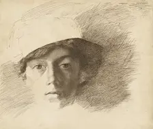 Self-Portrait, about 1845. Creator: Charles Samuel Keene
