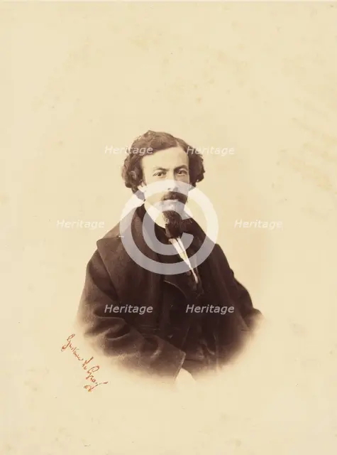 Self-portrait, about 1855. Creator: Gustave Le Gray.