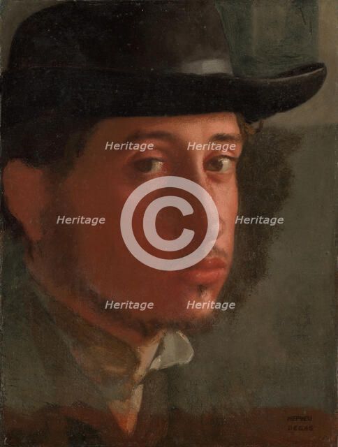 Self-Portrait, about 1857-1858. Creator: Edgar Degas.