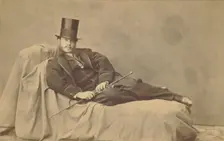 Self portrait, about 1858. Creator: Adrien Alban Tournachon