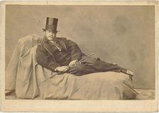 Self portrait, about 1858. Creator: Adrien Alban Tournachon