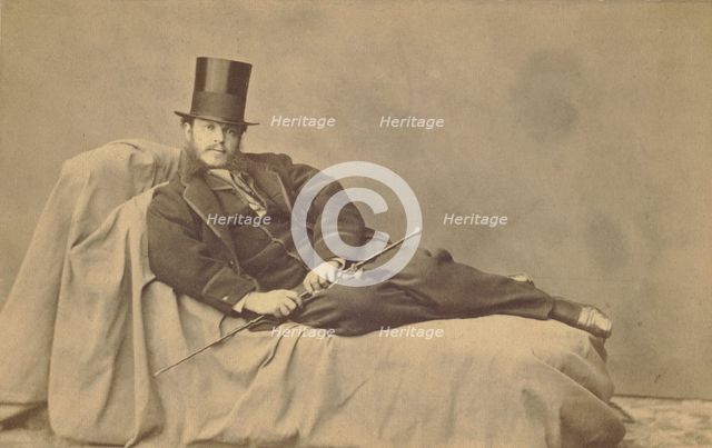 Self portrait, about 1858. Creator: Adrien Alban Tournachon.
